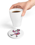 Ceramic Coaster Set - Gaddies Flamingo Design