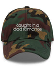 Caught in a Dad Romance® Embroidered Hat in Green Camo by Gaddies