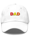 Dad Embroidered Hat in White by Gaddies