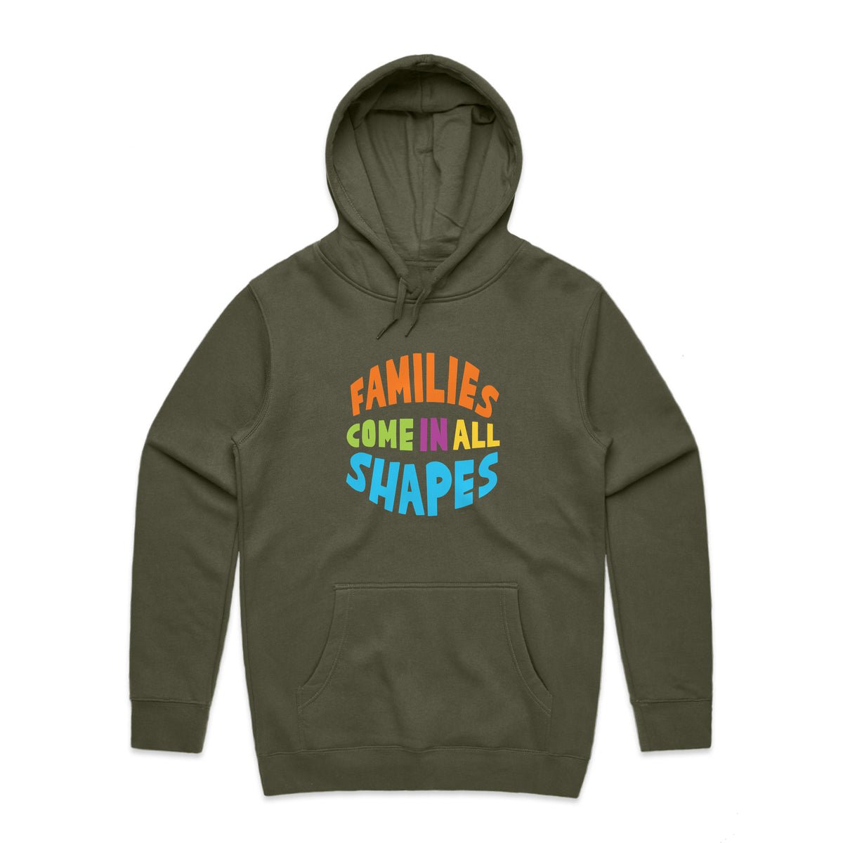 Shapes Hoodie in Army by Gaddies
