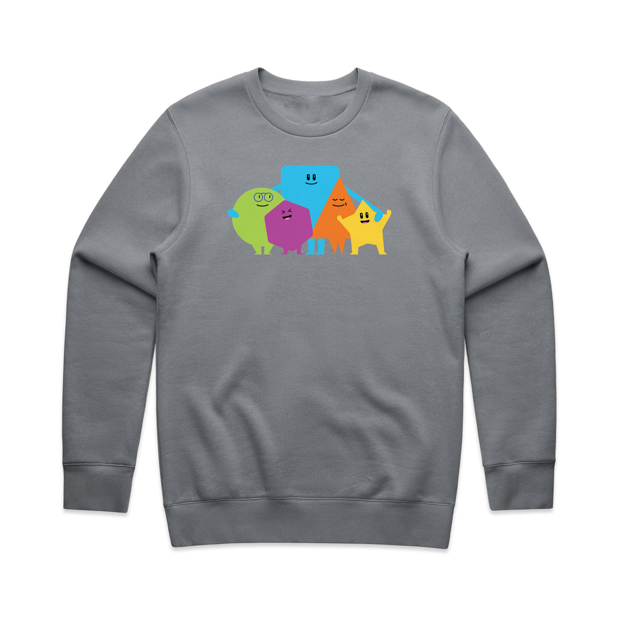 Shapes Crewneck Sweatshirt in Gravel by Gaddies