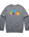Shapes Crewneck Sweatshirt in Gravel by Gaddies