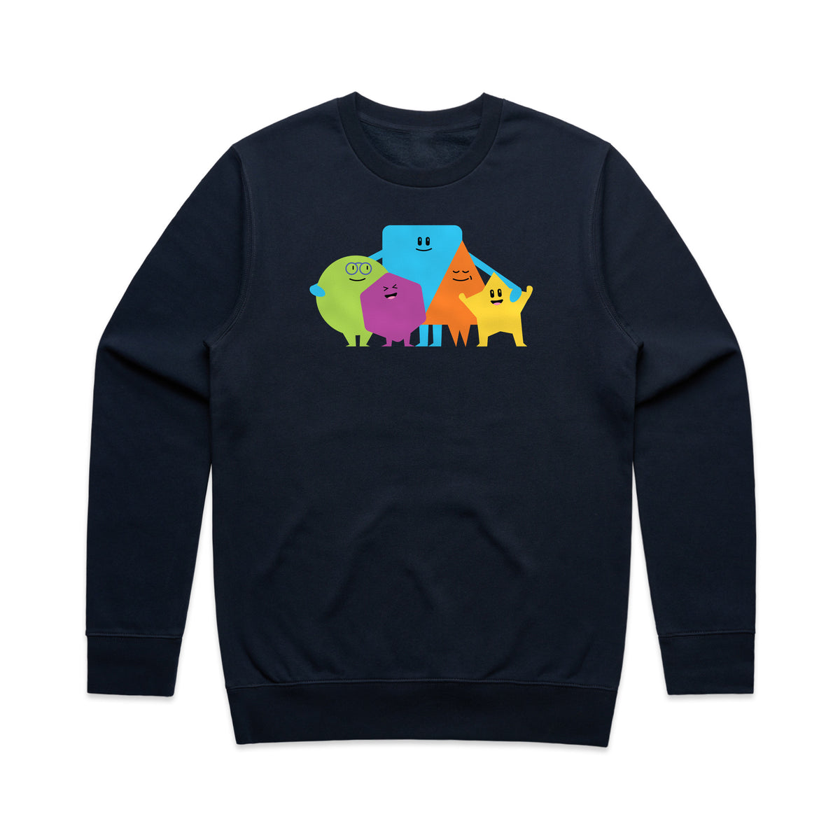 Shapes Crewneck Sweatshirt in Navy by Gaddies