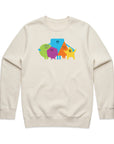 Shapes Crewneck Sweatshirt in Ecru by Gaddies