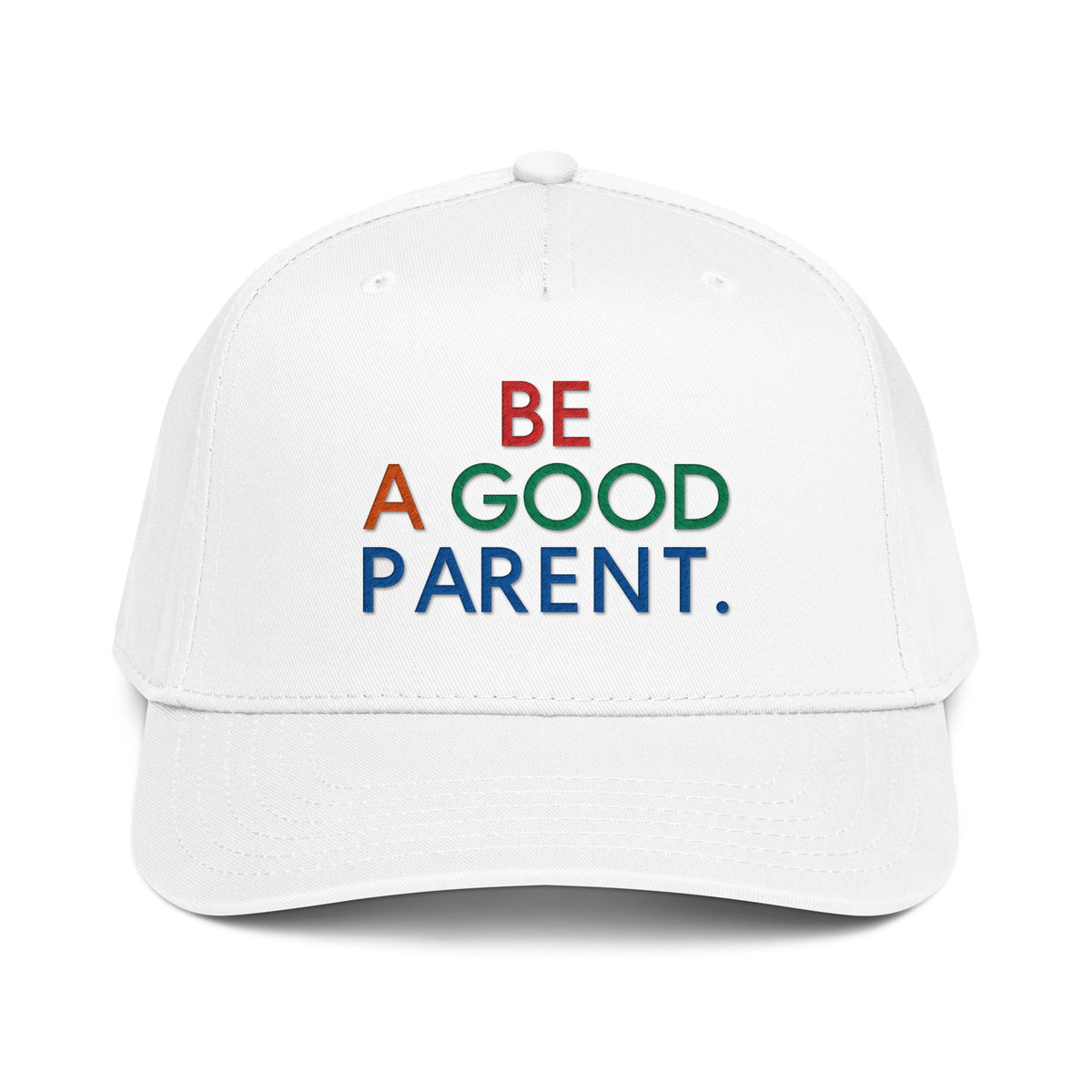 Be A Good Parent Snapback (embroidered) in White by Gaddies