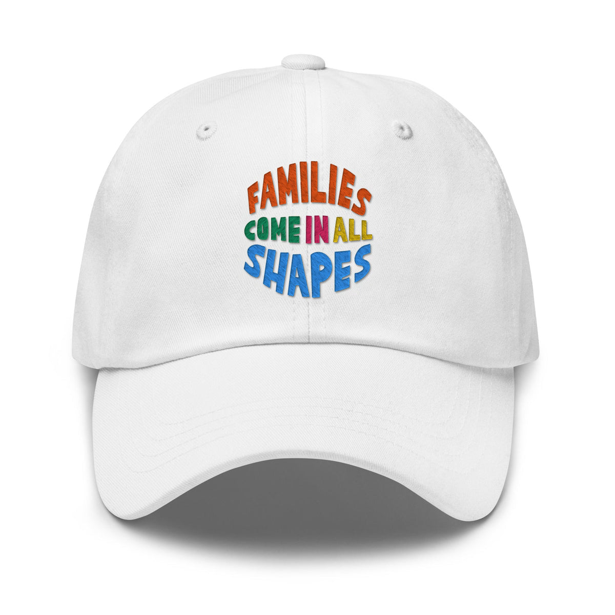 Shapes Hat (embroidered) in White by Gaddies